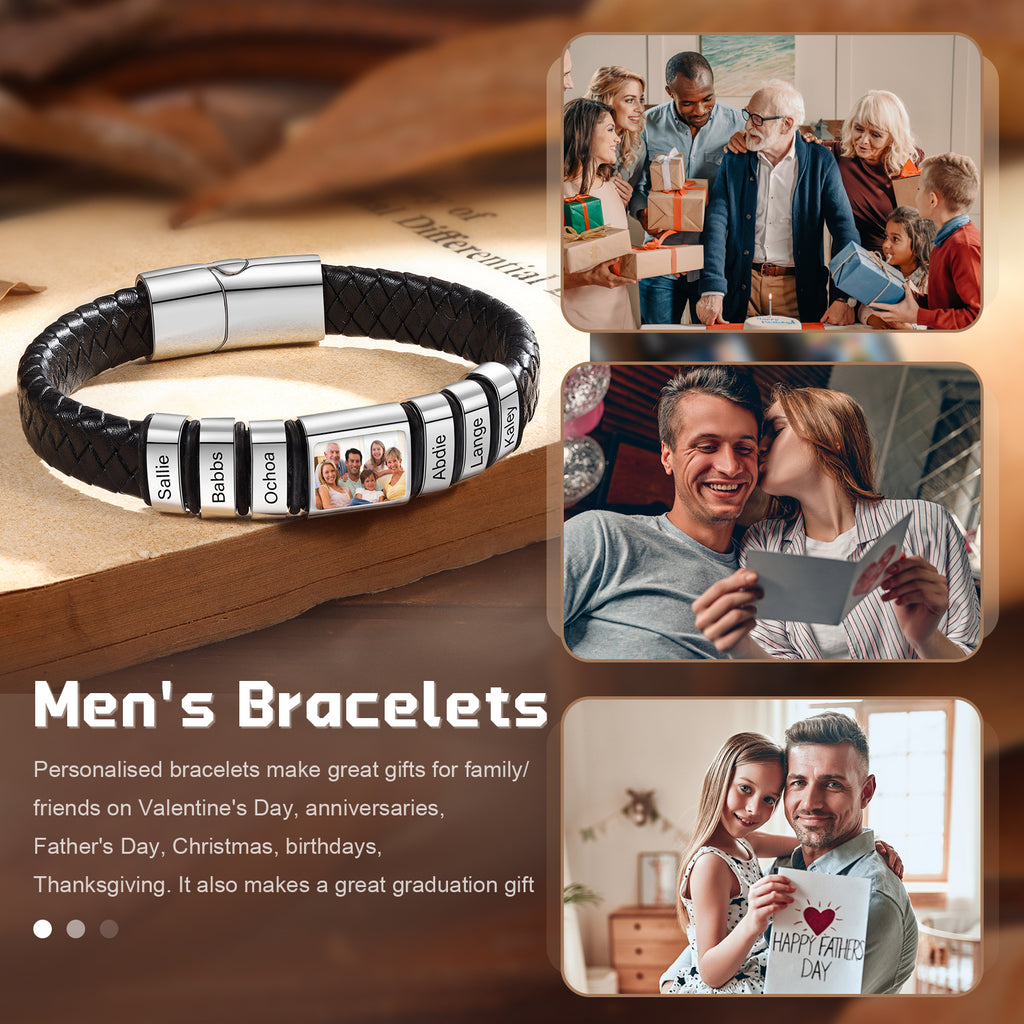 Custom Photo Men's Bracelet