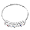 Engraved Stainless Steel Bangle Bracelet