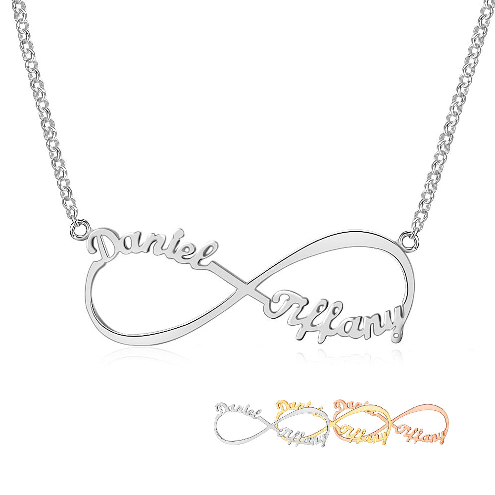 Personalized Custom Two Name Necklace