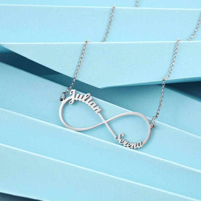 Personalized Custom Two Name Necklace