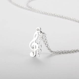 Music Note Custom Name Necklace