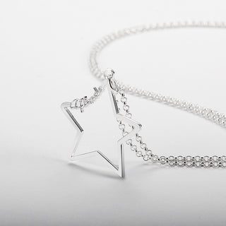 Custom Pentagram Name Necklace