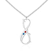 Vertical 8-character name necklace