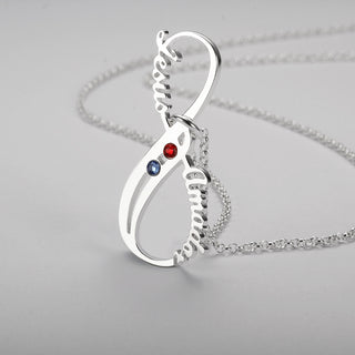 Vertical 8-character name necklace