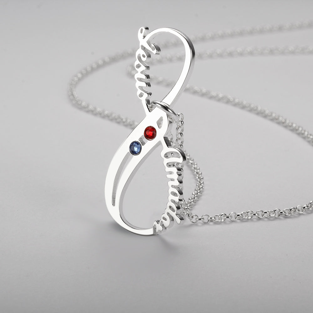 Vertical 8-character name necklace