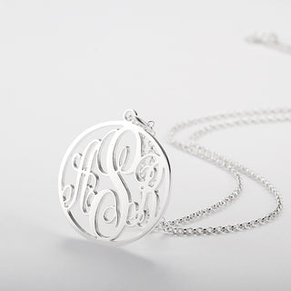 Custom Round Name Necklace