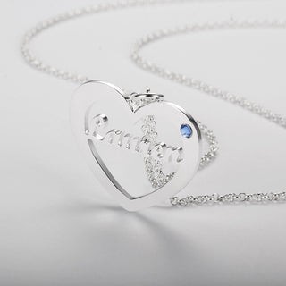 Custom Heart Name Necklace