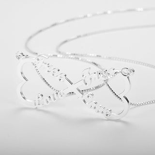 8-character heart-shaped name necklace