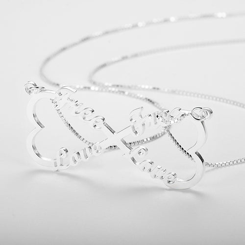 8-character heart-shaped name necklace