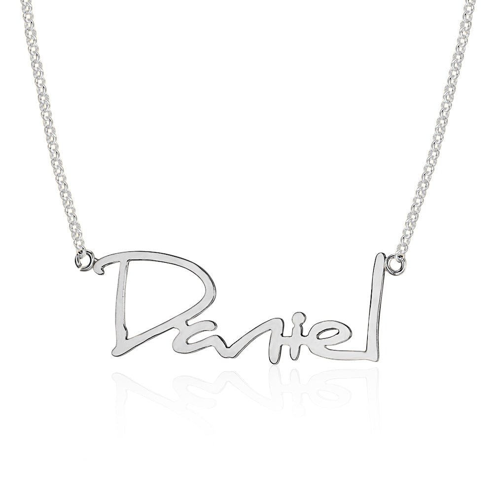 Personalized 925 Sterling Silver Handwritten Jewelry