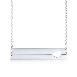 Personalized Stainless Steel Nameplate Bar Necklace