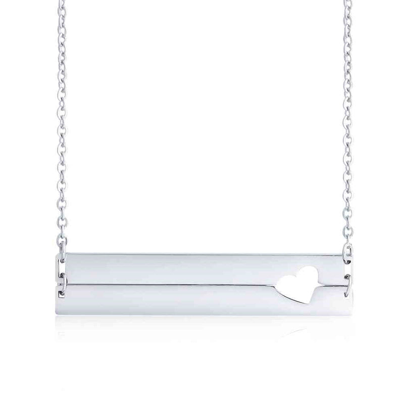 Personalized Stainless Steel Nameplate Bar Necklace