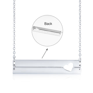 Personalized Stainless Steel Nameplate Bar Necklace
