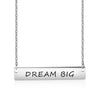Stainless Steel Nameplate Bar Necklace With 45CM Chain