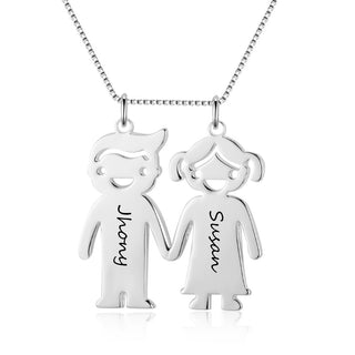 Personalized Copper Name Baby Necklace with 45CM Chain