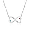 8 Shape Birthstone Necklace