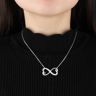 8 Shape Birthstone Necklace