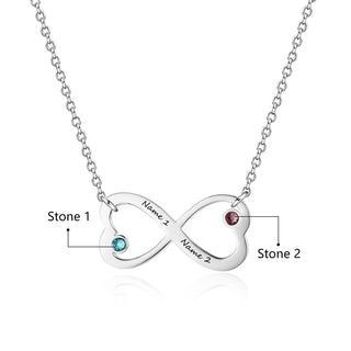 8 Shape Birthstone Necklace