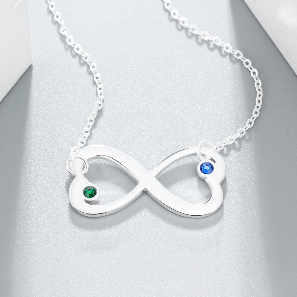 8 Shape Birthstone Necklace
