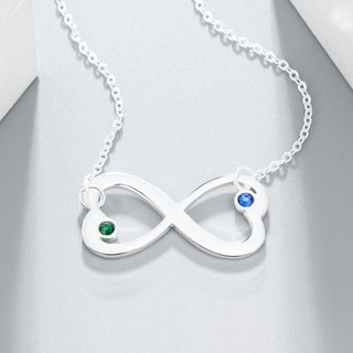 8 Shape Birthstone Necklace