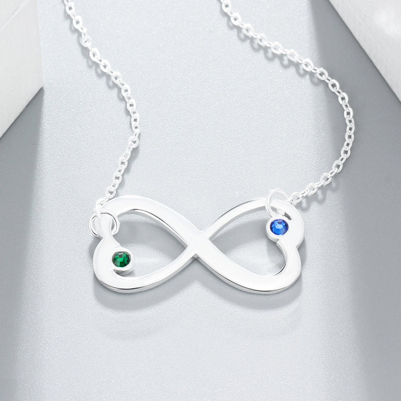 8 Shape Birthstone Necklace