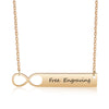Personalized Stainless Steel Nameplate Bar Necklace