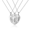 Custom Stitched Heart Shaped Flat Necklace