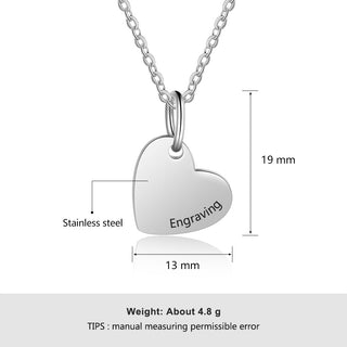 Three Heart-shaped Plane Necklace