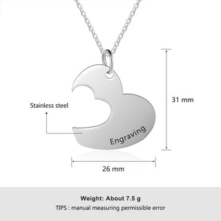 Three Heart-shaped Plane Necklace