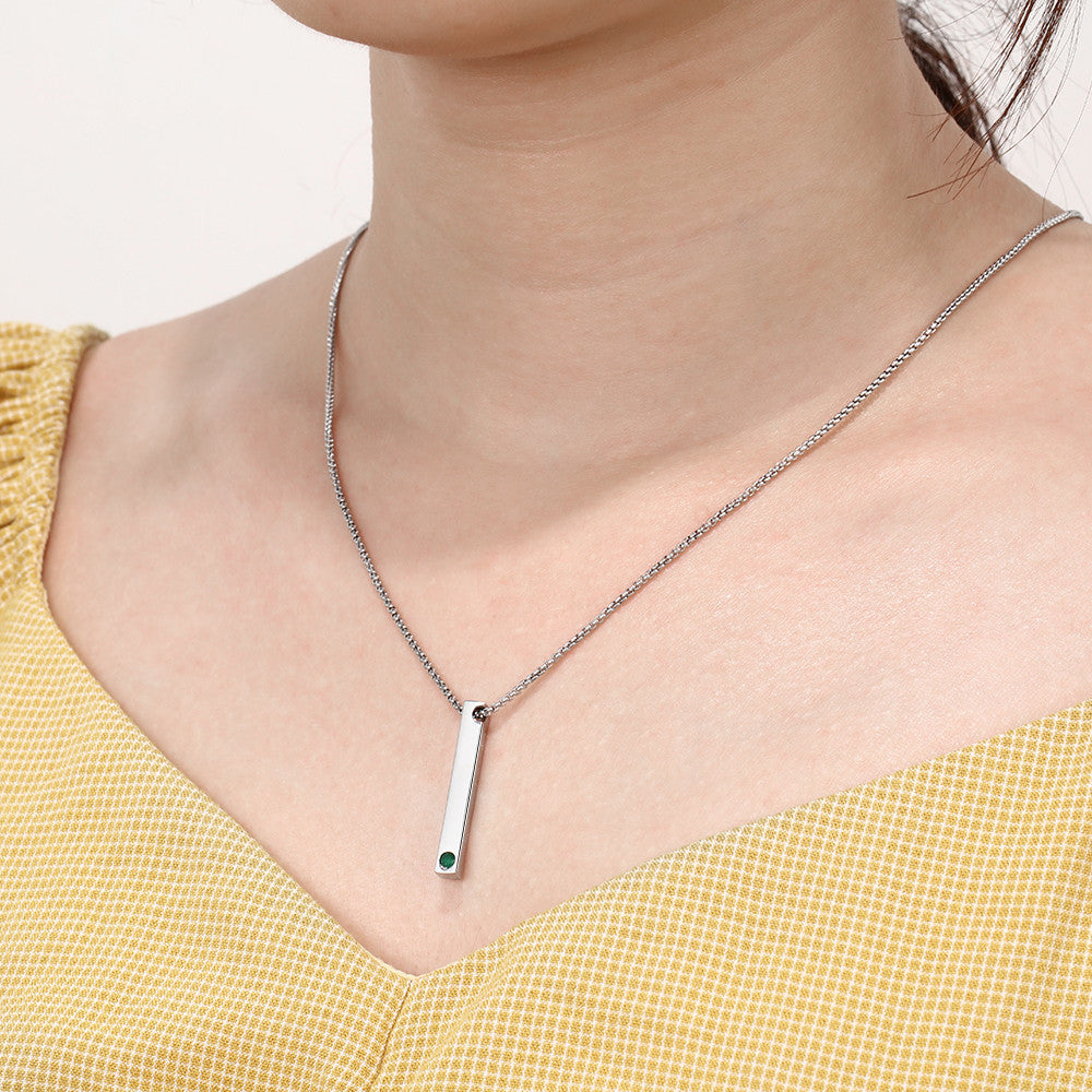 Birthstone Long Necklace