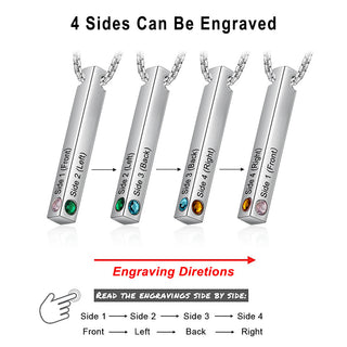 Birthstone Long Necklace