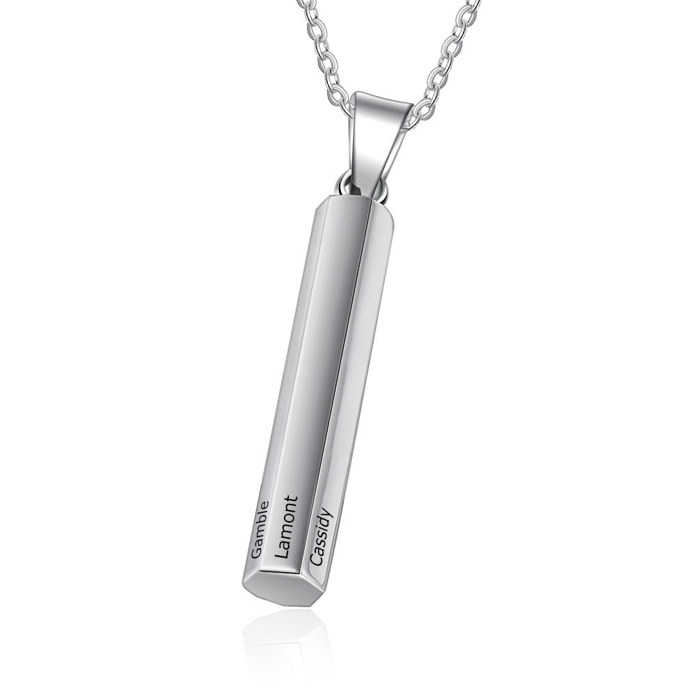 Customizable Six Name Long Necklace