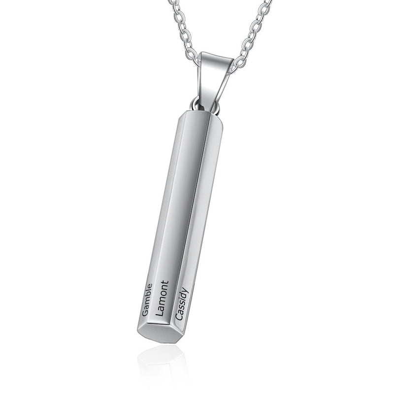 Customizable Six Name Long Necklace