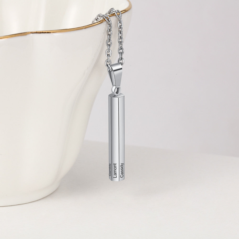 Customizable Six Name Long Necklace