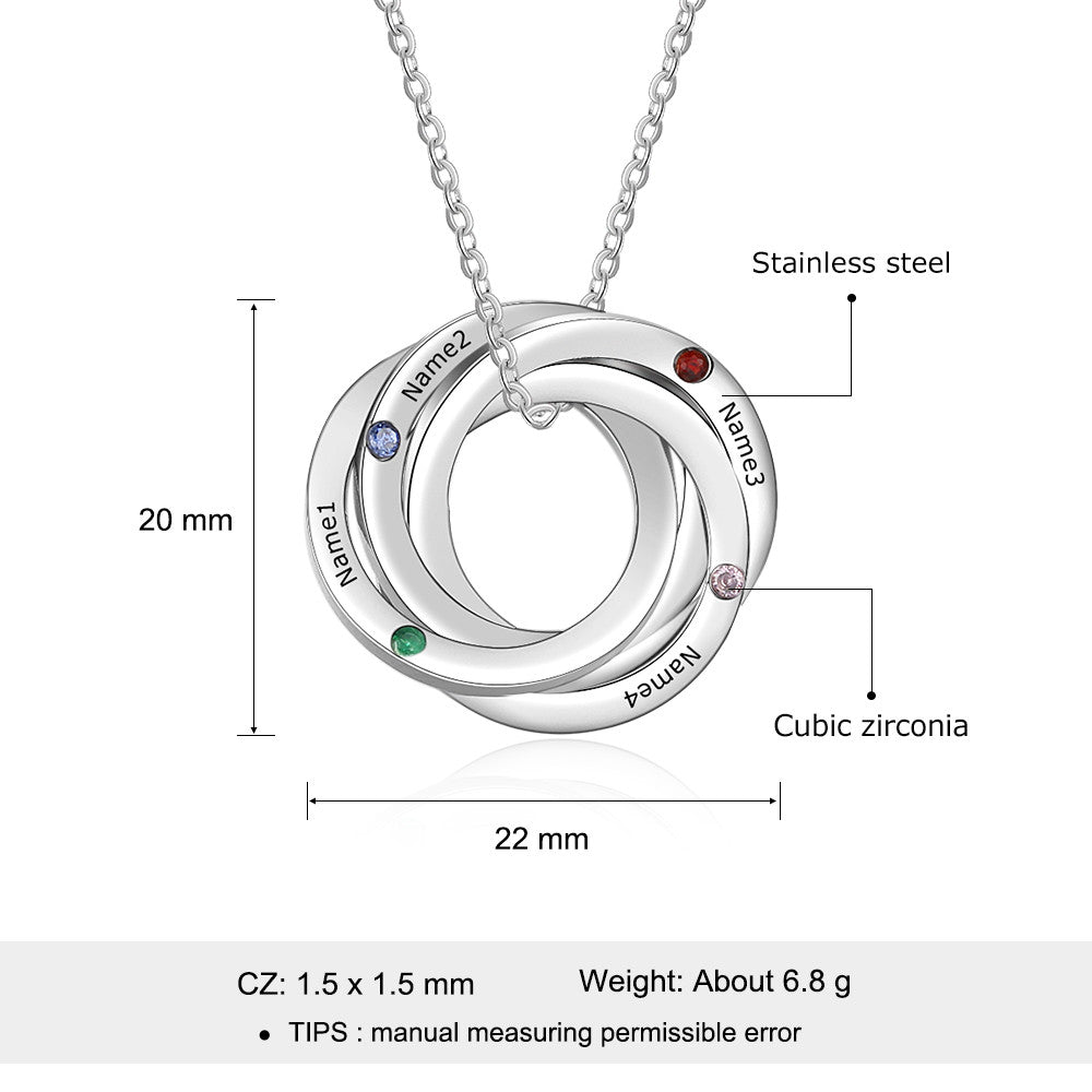 Custom Multi Ring Necklace