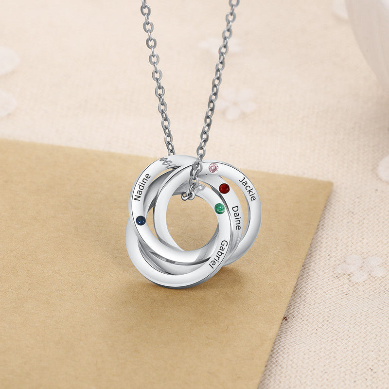 Custom Multi Ring Necklace