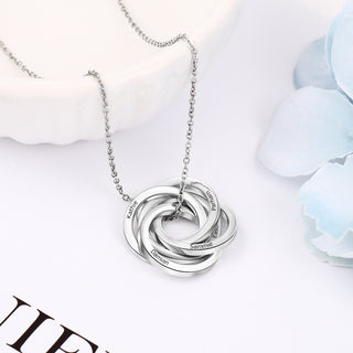 Customized Multi Ring Necklace