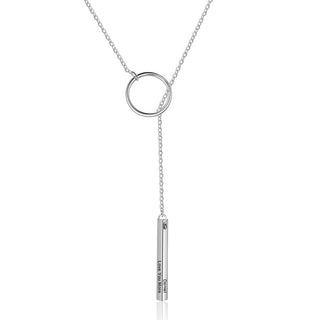 Personalized Stainless Steel Bar Necklace