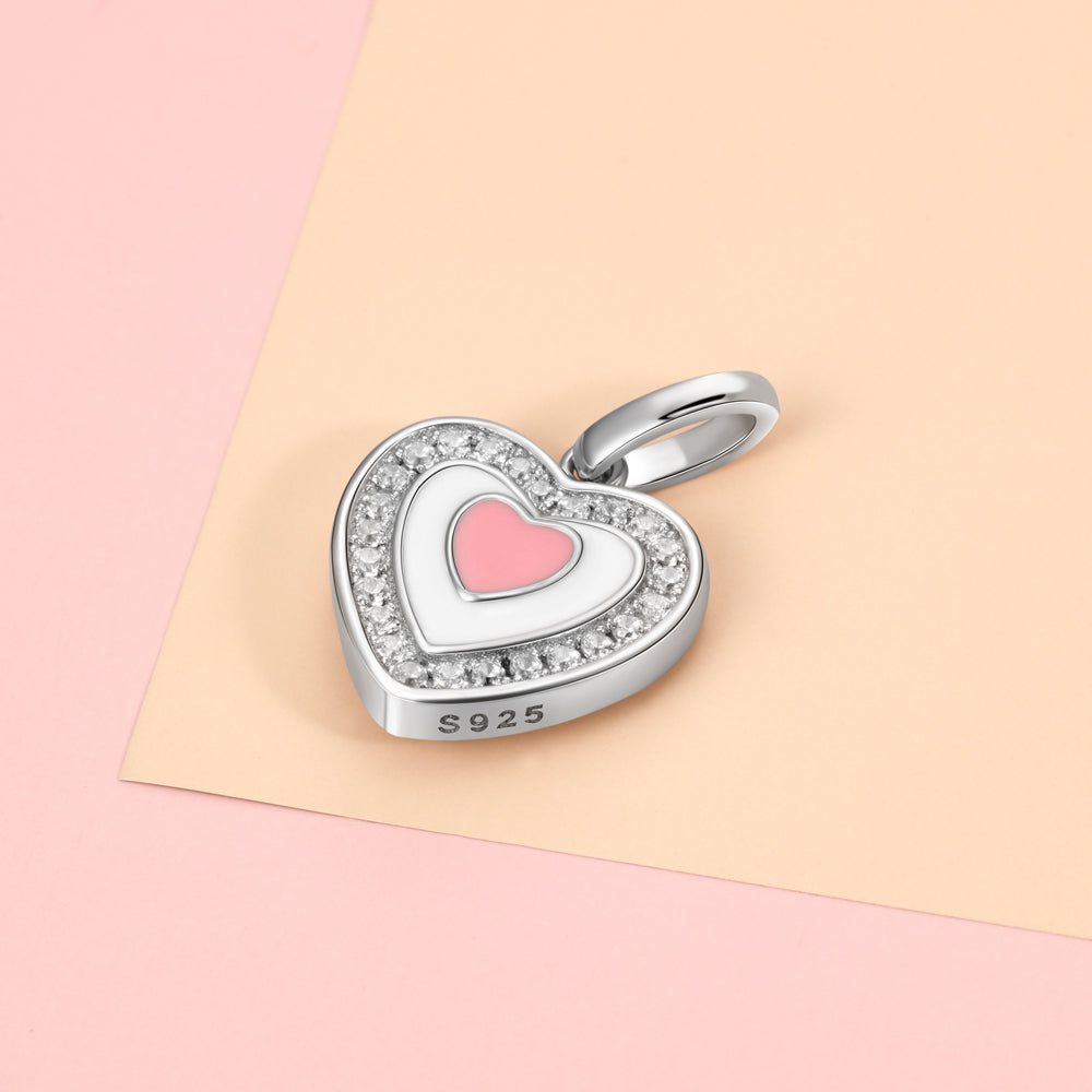925 Sterling Silver Heart Shape Personalized Photo Pendant Necklace