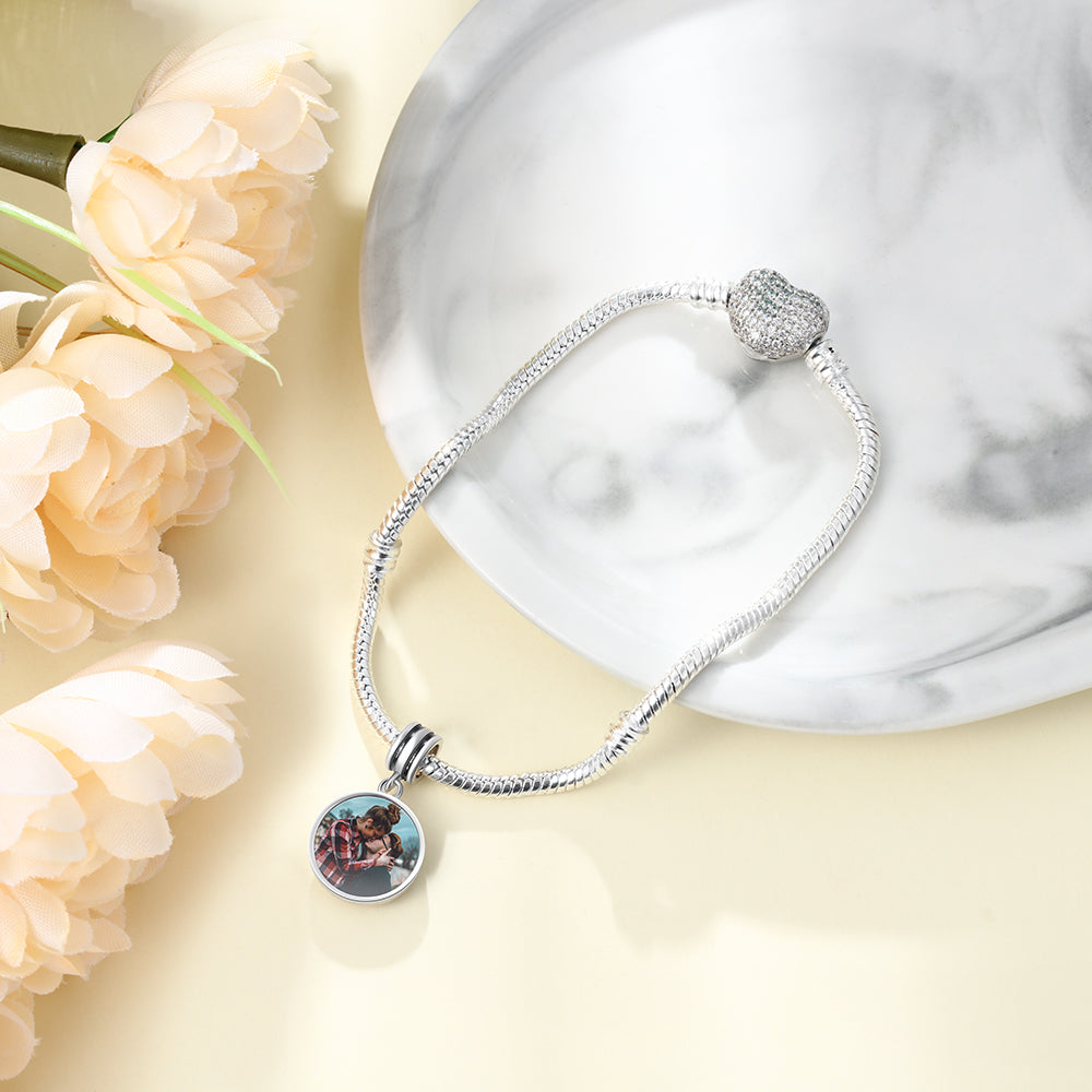 Personalized 925 Sterling Silver Photo Necklace