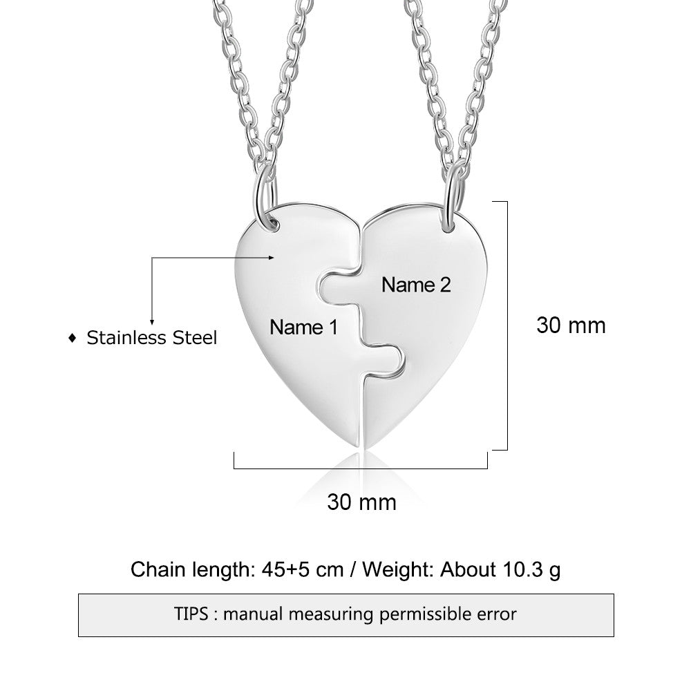 Engraving Stainless Steel Necklace