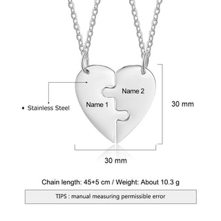 Engraving Stainless Steel Necklace