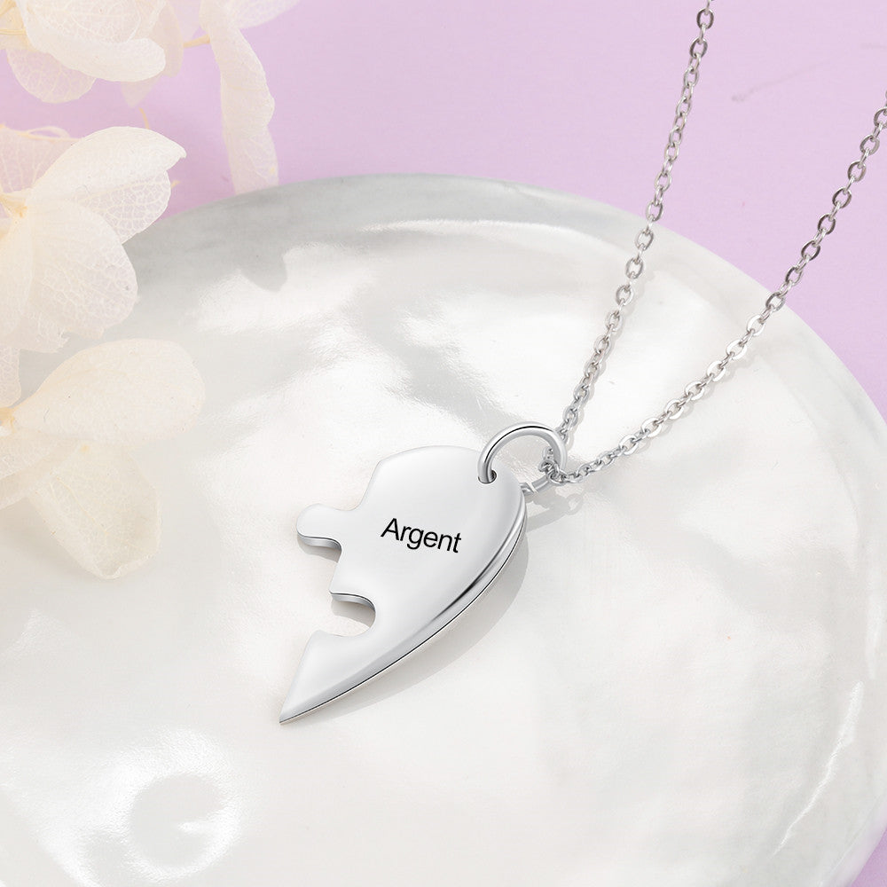 Engraving Stainless Steel Necklace