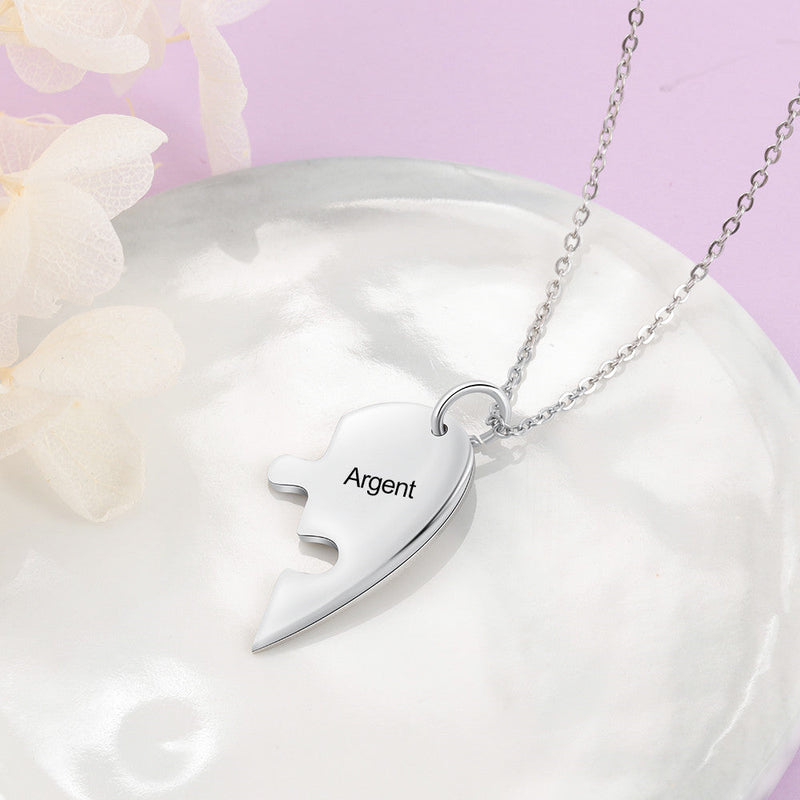 Engraving Stainless Steel Necklace