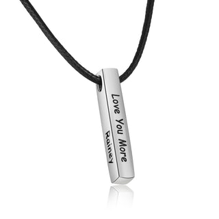 Personalized Name Vertical Bar Necklace