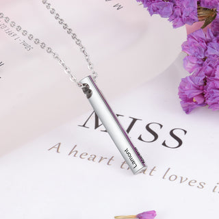 Engraving Stainless Steel Necklace