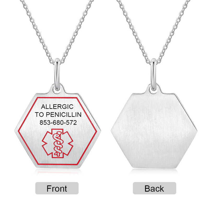 ersonalized Sainless Steal Necklace