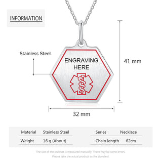 ersonalized Sainless Steal Necklace