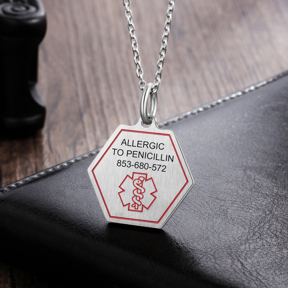 ersonalized Sainless Steal Necklace