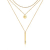 Stainelss Steel Vertical Bar Necklace